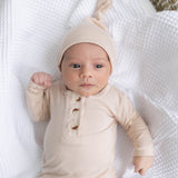 Top and Bottom Outfit Set (Newborn-12 months sizes) Sand