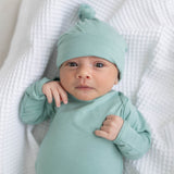 Marley Knotted Baby Gown and Hat Set