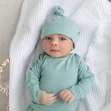 Marley Knotted Baby Gown and Hat Set