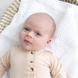 Emerson Knotted Baby Gown Set |Sand