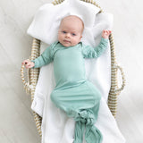 Marley Knotted Baby Gown and Hat Set