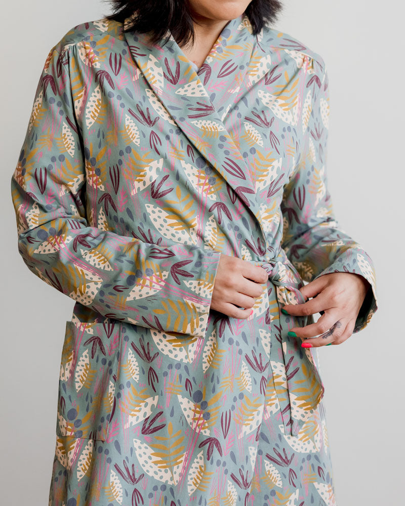 Organic Cotton Women’s Lounge Robe in Whimsy | Milk & Baby