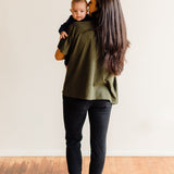 Everyday Every Way Maternity to Nursing V-Neck Tee - Heather Forest