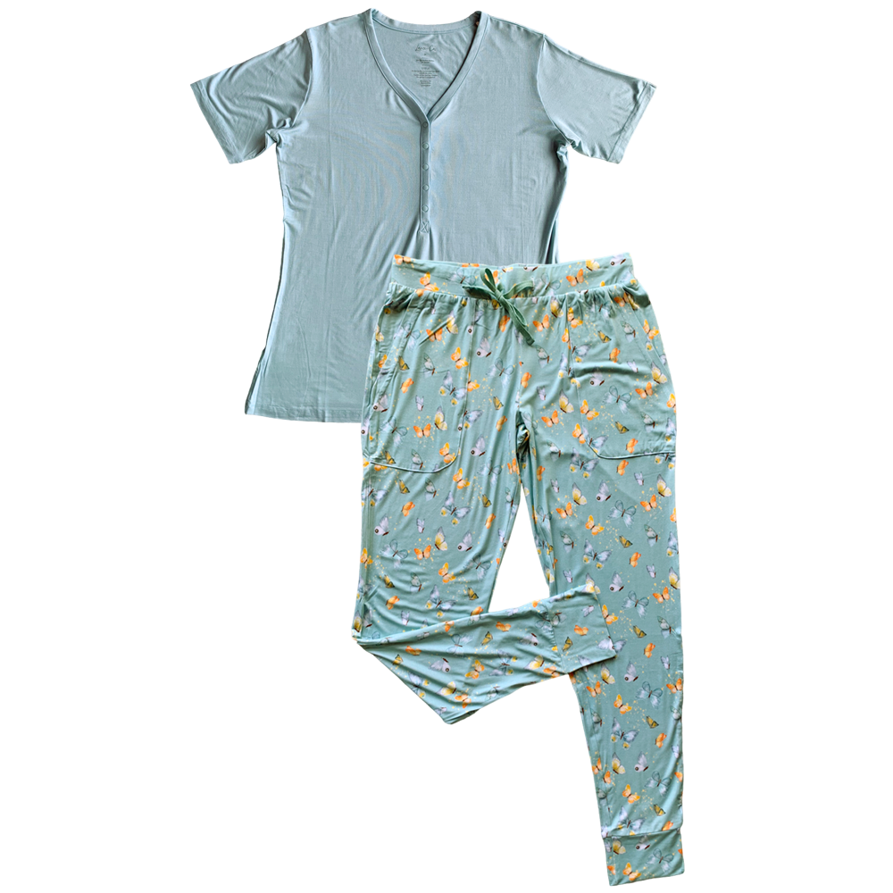 Parvana Bamboo Women's Lounge Pants Milk & Baby