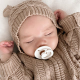 Luna + Luca Baby Bear Jumpsuit - Acorn