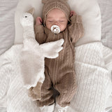 Luna + Luca Baby Bear Jumpsuit - Acorn