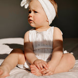 Luna + Luca Pointelle Romper - White