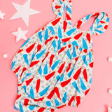 BURSTING RED WHITE & BLUE DREAM BUBBLE ROMPER