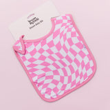 BUBBLEGUM WAVY CHECKERS DREAM BABY BIB