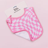 BUBBLEGUM WAVY CHECKERS DREAM BABY BIB