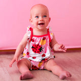 Ladybugs Bubble Romper Milk & Baby