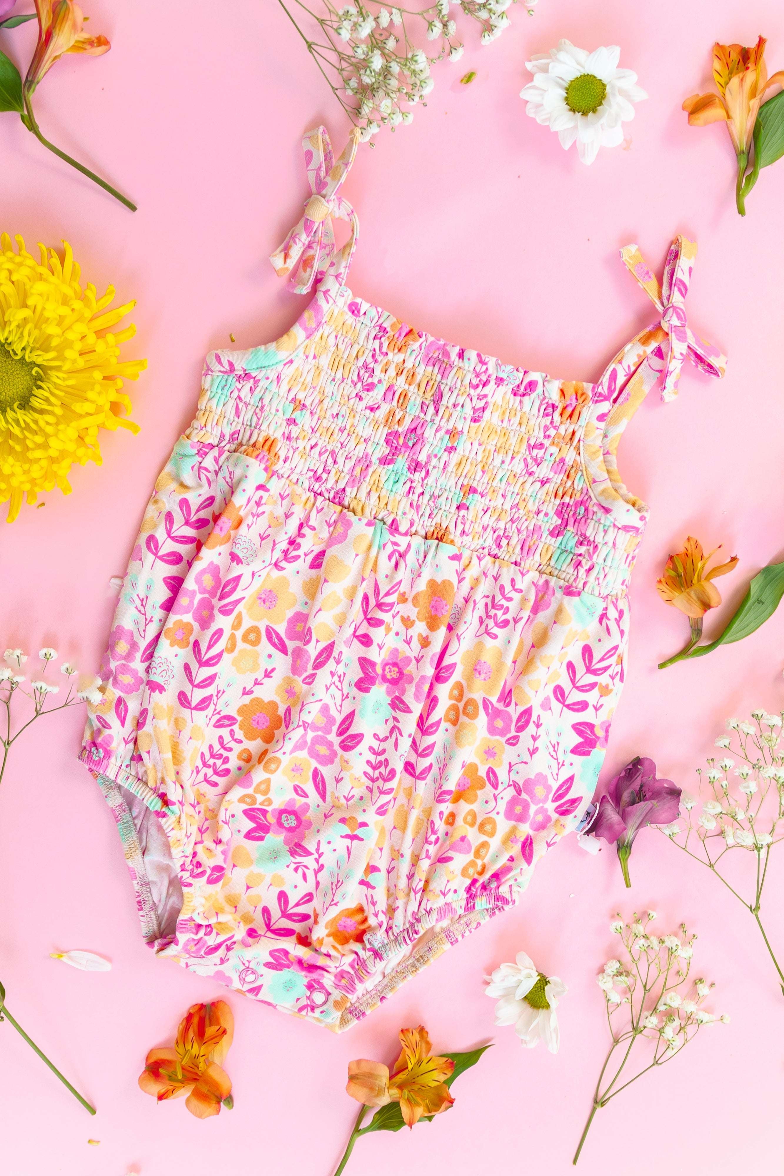 Garden Treasure Dream Bubble Romper Milk & Baby