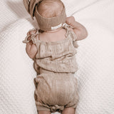 Luna + Luca Pointelle Romper - Heather Beige