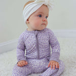 Lavender Leopard Dream Romper Milk & Baby