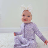 Lavender Leopard Dream Romper Milk & Baby