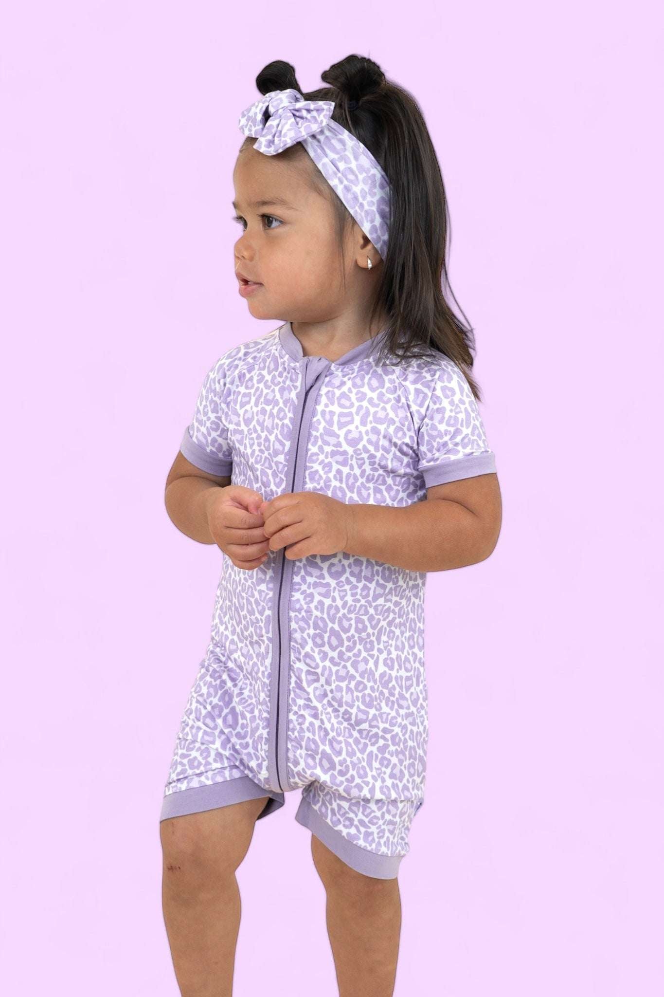 Lavender Leopard Dream Shortie Milk & Baby