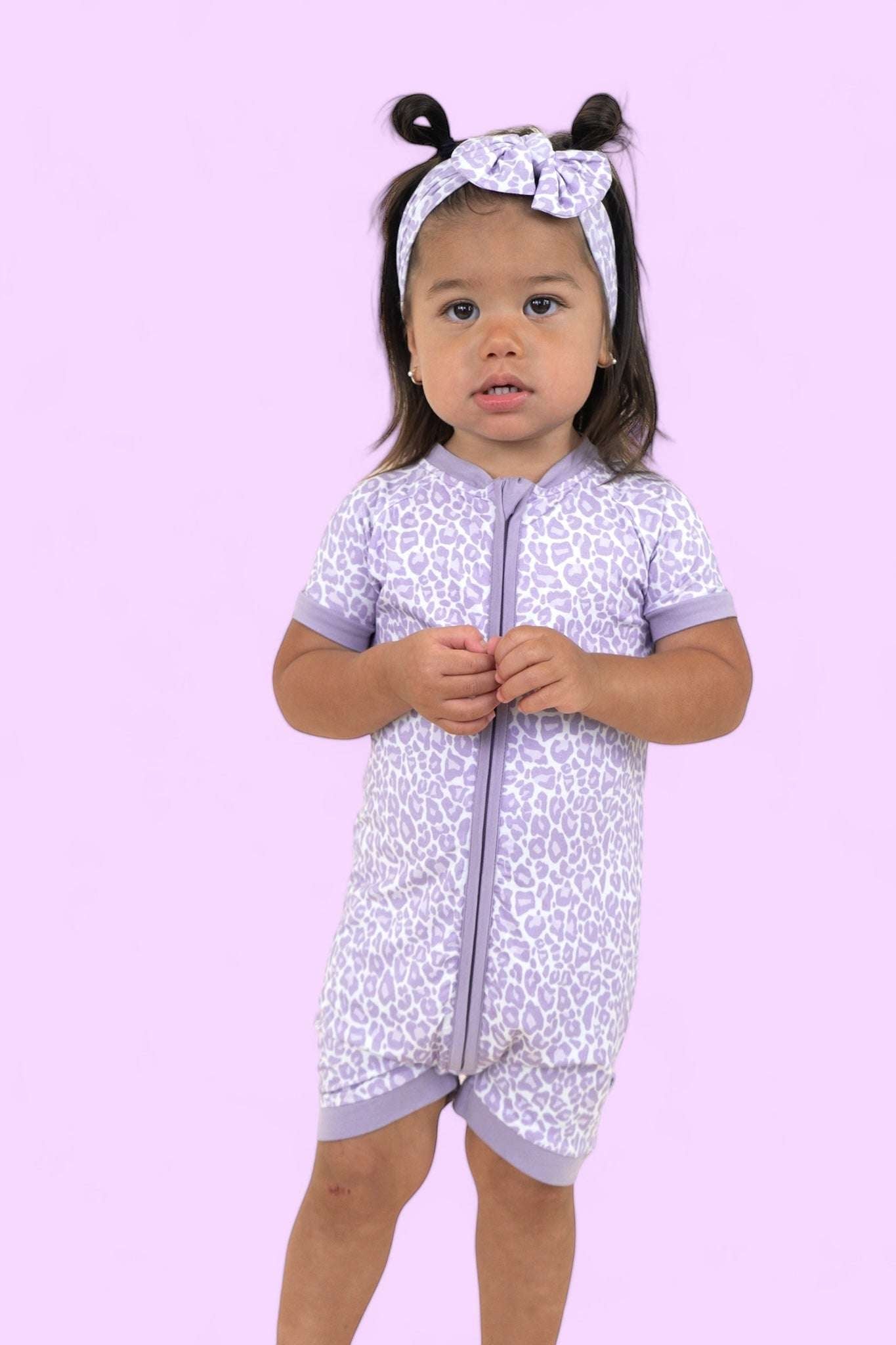 Lavender Leopard Dream Shortie Milk & Baby