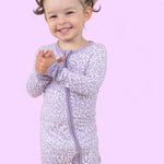 Lavender Leopard Dream Romper Milk & Baby