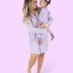 Lavender Leopard Dream Dream Nursing Nightgown Milk & Baby