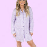 Lavender Leopard Dream Dream Nursing Nightgown Milk & Baby