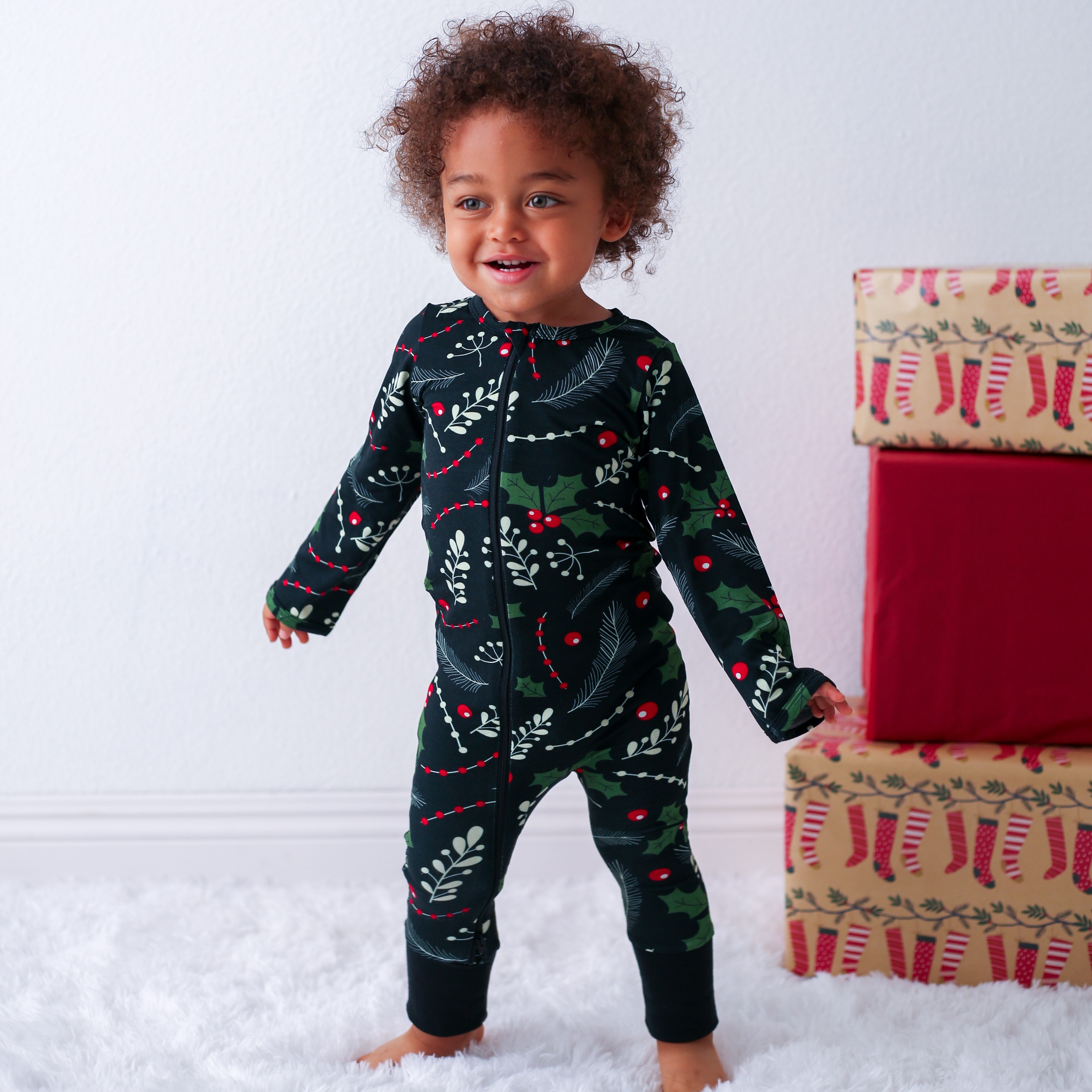 Holiday Nights Romper | Milk & Baby