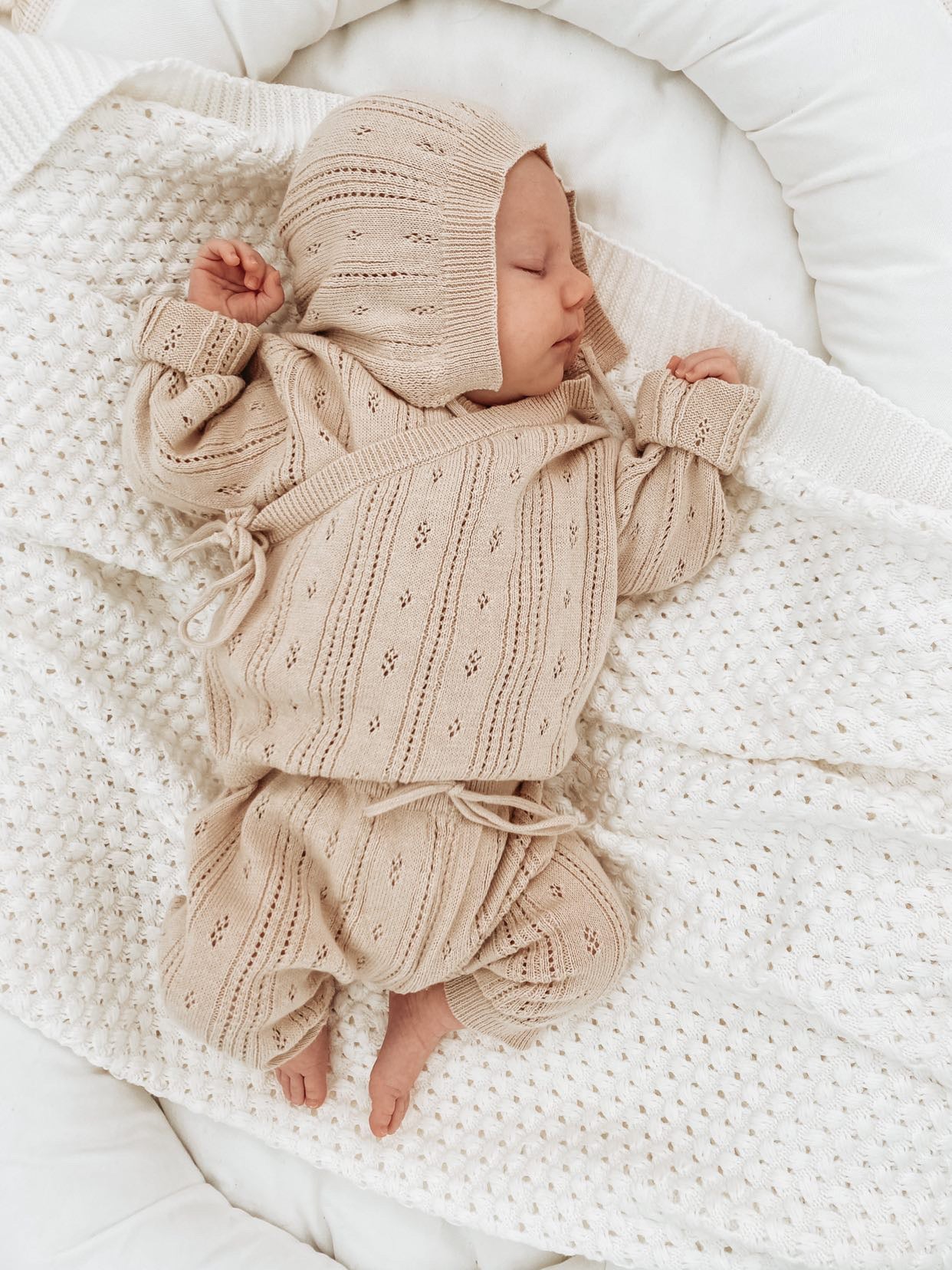 Bring Me Home Pointelle Bundle | Beige | Milk & Baby