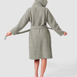 Ribbed Hooded Robe