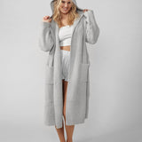 Ribbed Hooded Robe