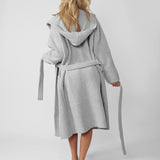 Ribbed Hooded Robe