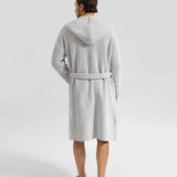 Ribbed Hooded Robe