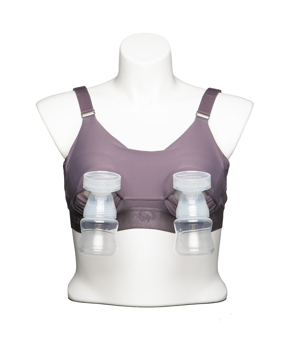 Journey Hands Free Pumping Bra (Aubergine) Milk & Baby