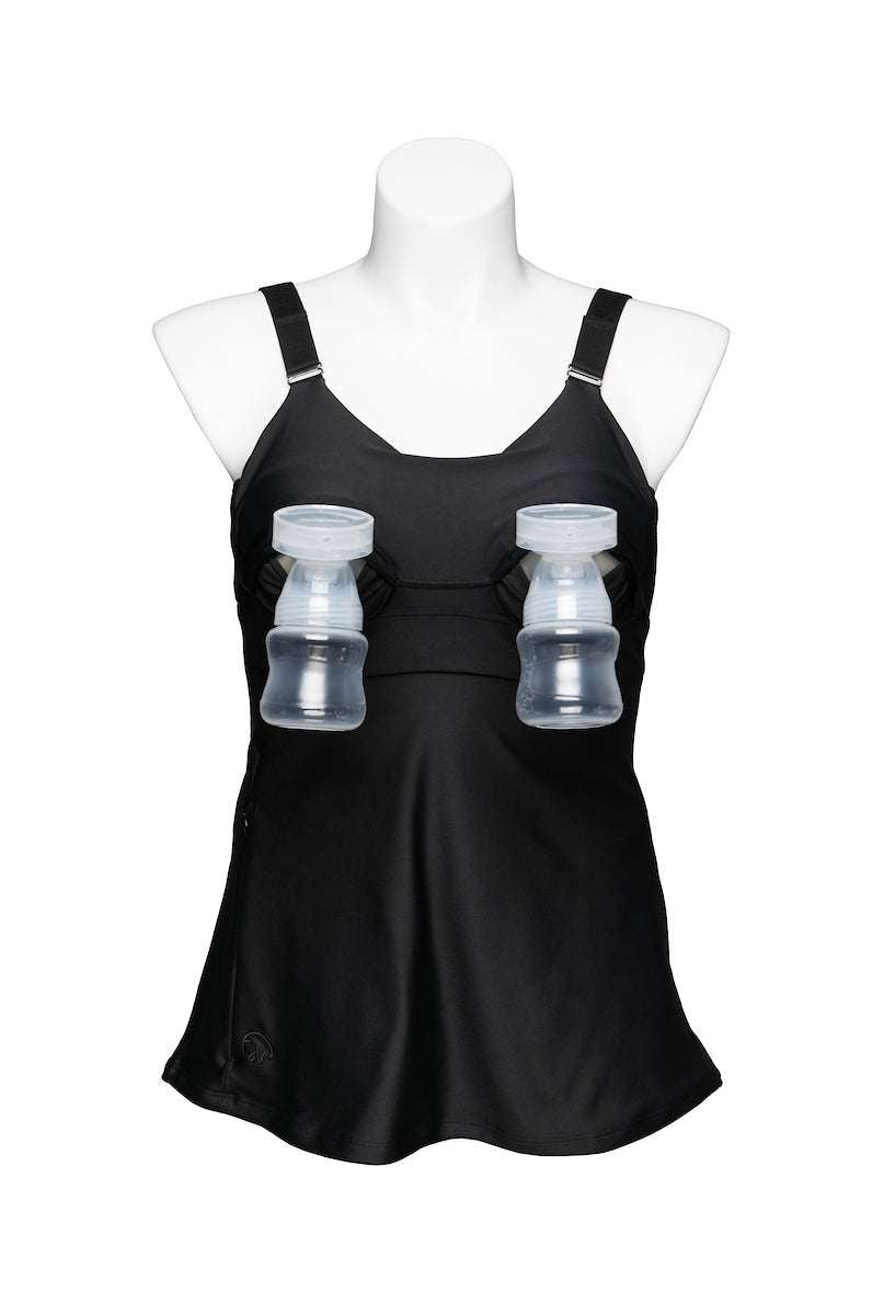 Journey Hands Free Pumping Tank | Black Milk & Baby