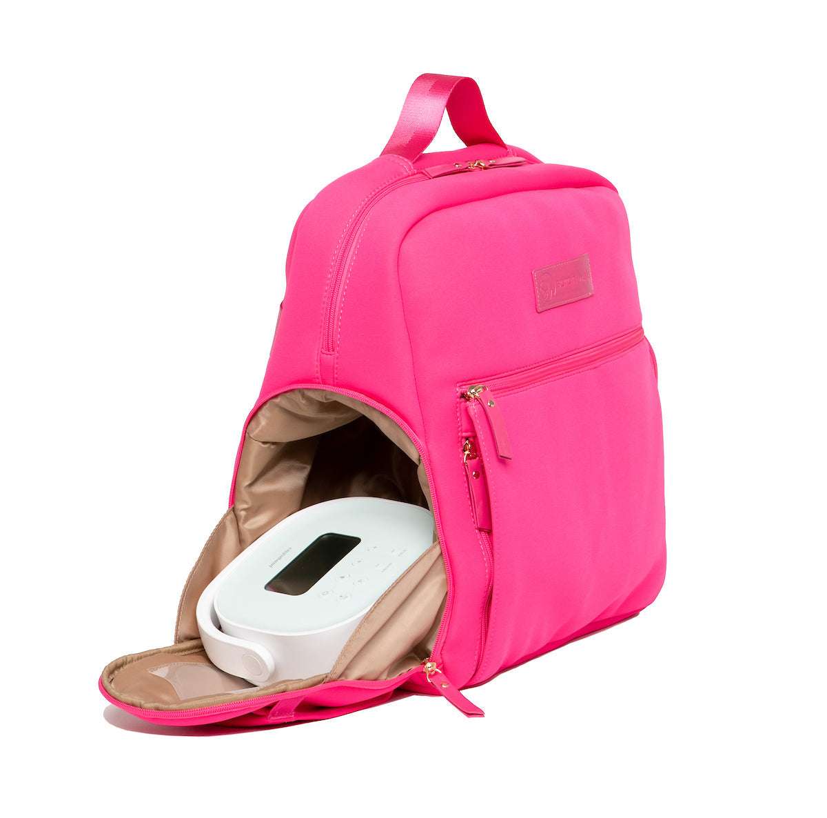 Fiona Breast Pump Backpack | Hot Pink Milk & Baby