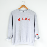 Mama Heart on Sleeve Sweatshirt