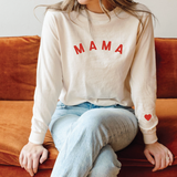 Mama - Heart on Sleeve Long Sleeved Tee