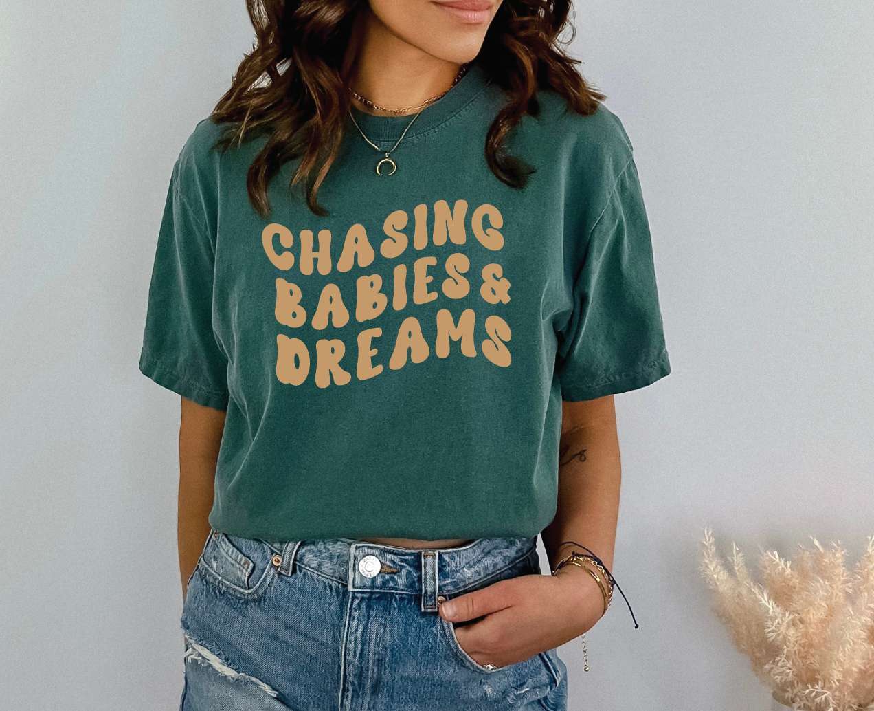 Chasing Babies & Dreams Graphic Tee Milk & Baby