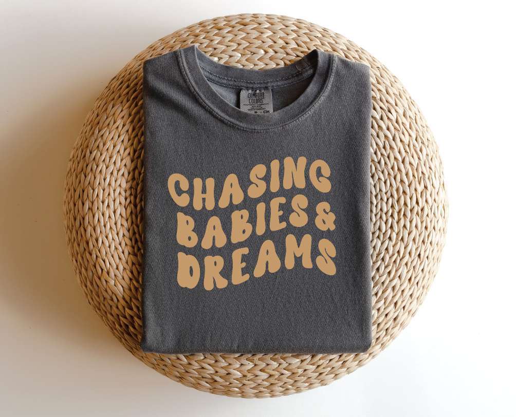 Chasing Babies & Dreams Graphic Tee Milk & Baby