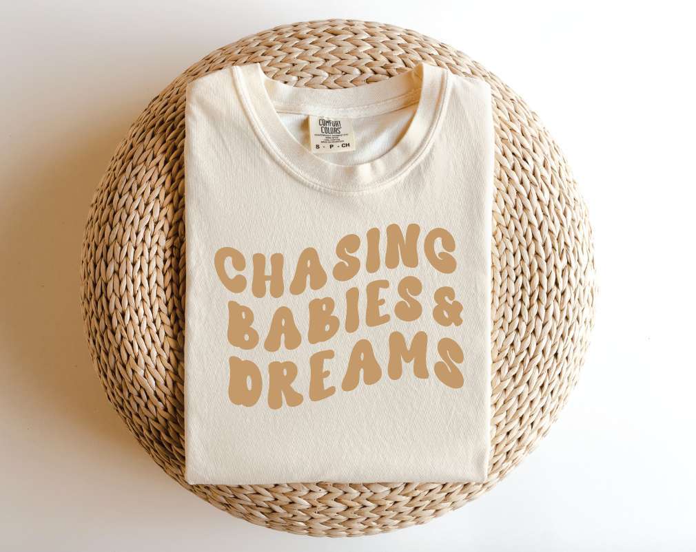 Chasing Babies & Dreams Graphic Tee Milk & Baby