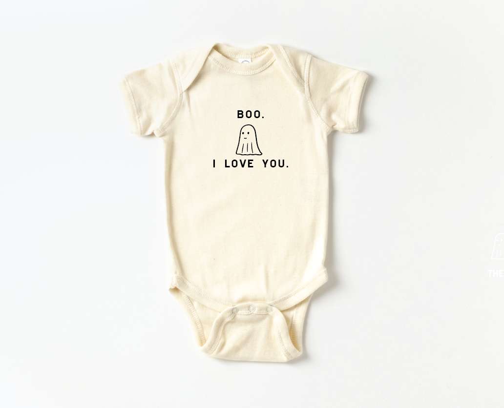 Boo, I love you Onesie Milk & Baby