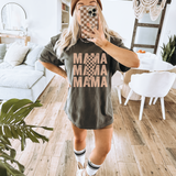 Mama Stacked Lightening Bolt Tee