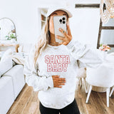 Santa Baby Varsity Maternity Sweatshirt Milk & Baby