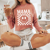 Mama Modest Crop Checkered Sweatshirt Milk & Baby