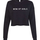 Mom Of Girls Cropped Sweatshirt Milk & Baby