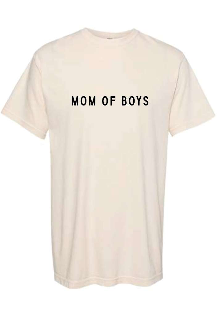 Mom of Boys Tee Milk & Baby