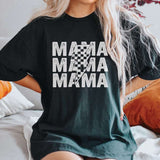 Mama Stacked Lightening Bolt Tee Milk & Baby