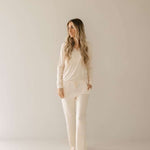 Golden Grid | Women's Bamboo Pajamas Milk & Baby