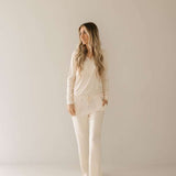 Golden Grid | Women's Bamboo Pajamas Milk & Baby