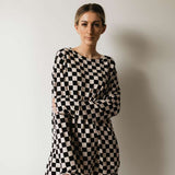 Black Checkerboard | Adult Bamboo Pajamas Milk & Baby