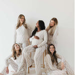 Smile Checkerboard | Women's Bamboo Pajamas Milk & Baby