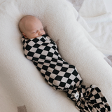 Bamboo Swaddle | Black Checkerboard